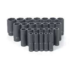Grey Pneumatic 26 Piece 1/2 Drive Deep Length Impact Set (Metric) 1326MD -Grey Pneumatic Sockets Sales 18244 2 7mdig9y4jdjisxnr