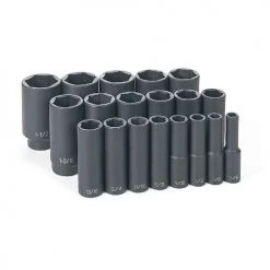Grey Pneumatic 19 Piece 1/2" Drive Deep Length Impact Set (SAE) 1319D 5 Grey Pneumatic 19 Piece 1/2" Drive Deep Length Impact Set (SAE) 1319D -Grey Pneumatic Sockets Sales 18246 2 vhdxhuyfrt8oiisd