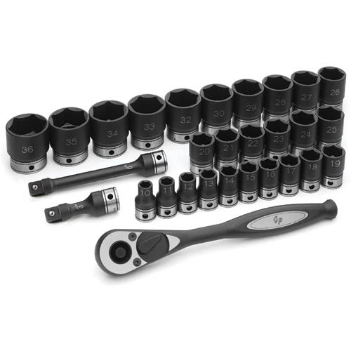 Grey Pneumatic 29 Piece 1/2" Drive Metric 6 Point Standard Duo-Socket Set 82629M 2 Grey Pneumatic 29 Piece 1/2" Drive Metric 6 Point Standard Duo-Socket Set 82629M - Image 2