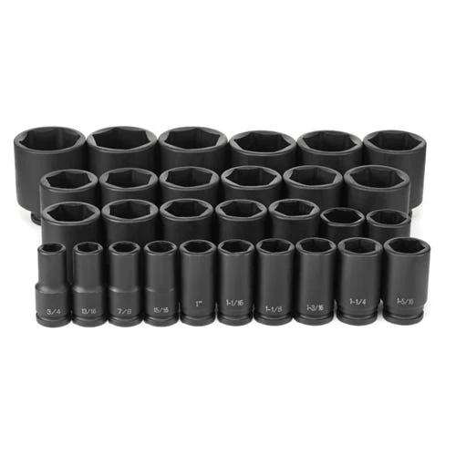 Grey Pneumatic 29 Piece 3/4" Drive SAE 6 Point Deep Impact Socket Set 8029D 3 Grey Pneumatic 29 Piece 3/4" Drive SAE 6 Point Deep Impact Socket Set 8029D - Image 3