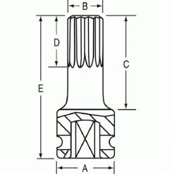 Grey Pneumatic 3/8" Drive x M14 Triple Square Driver 4" Length 11144S -Grey Pneumatic Sockets Sales 20048 2 g8wbvmmuzmw6uizr