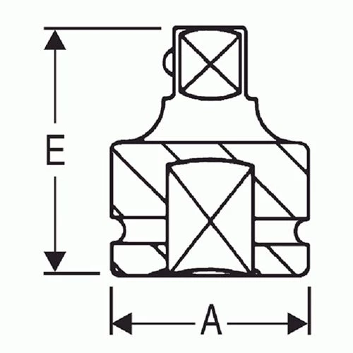 Grey Pneumatic 3/8" Drive x 1/2 Male Adapter with Friction Ball Socket 1138A 3 Grey Pneumatic 3/8" Drive x 1/2 Male Adapter with Friction Ball Socket 1138A - Image 3