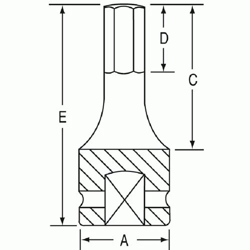 Grey Pneumatic 10 Piece 1/2' Drive x 5/8 Hex 6" Length Impact Socket Set (SAE) 1360H 2 Grey Pneumatic 10 Piece 1/2' Drive x 5/8 Hex 6" Length Impact Socket Set (SAE) 1360H - Image 2