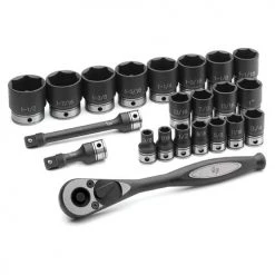 Grey Pneumatic 22 Piece 1/2" Drive 6-Point Standard DUO-Socket Set (SAE) 82622 -Grey Pneumatic Sockets Sales 20083 2 egsudxijymzar9ow