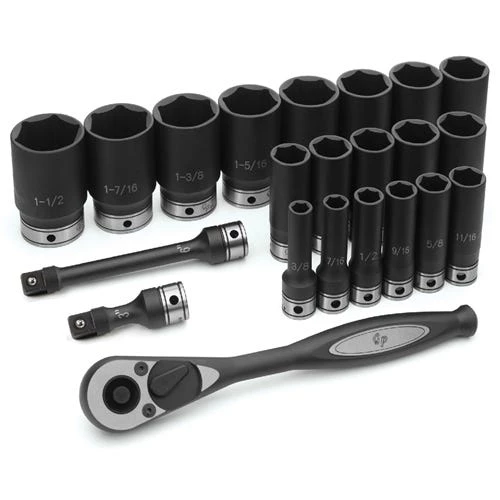 Grey Pneumatic 22 Piece 1/2" Drive 6-Point Deep Length DUO-Socket Set (SAE) 82622D 3 Grey Pneumatic 22 Piece 1/2" Drive 6-Point Deep Length DUO-Socket Set (SAE) 82622D - Image 3