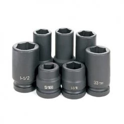Grey Pneumatic 7 Piece 1" Drive 6-Point Standard & Deep Length Impact Socket Set (SAE & Metric) 9007 5 Grey Pneumatic 7 Piece 1" Drive 6-Point Standard & Deep Length Impact Socket Set (SAE & Metric) 9007 -Grey Pneumatic Sockets Sales 20086 2 qjejp6q8peubmlcn