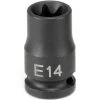 Grey Pneumatic 3/8" Drive x E14 Star Standard Impact Socket 1114ET