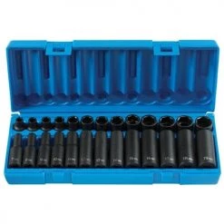 Grey Pneumatic 26 Piece 3/8" Drive Standard and Deep Length Impact Set (Metric) 1226M