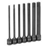 Grey Pneumatic 3/8" Drive 6" Length Impact Hex Drivers Set 1267H