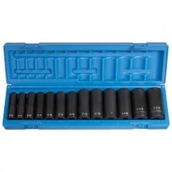 Grey Pneumatic 13 Piece 1/2" Drive Deep Impact Socket Set (SAE) 1312D