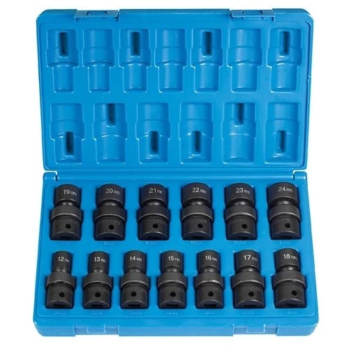 Grey Pneumatic 13 Piece 1/2" Drive Standard Length Universal Set 1313UM 1 Grey Pneumatic 13 Piece 1/2" Drive Standard Length Universal Set 1313UM