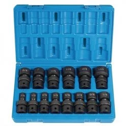 Grey Pneumatic 14 Piece 1/2" Drive Standard Length Fract. Univ. Set GPN1314U