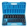 Grey Pneumatic 24 Piece 1/2" Drive Deep Length Impact Socket Set (SAE) 1324D