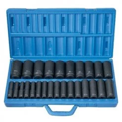 Grey Pneumatic 26 Piece 1/2 Drive Deep Length Impact Set (Metric) 1326MD