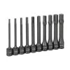 Grey Pneumatic 10 Piece 1/2' Drive x 5/8 Hex 6" Length Impact Socket Set (SAE) 1360H