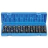 Grey Pneumatic 18 Piece 1/2" Drive Standard Hex Impact Socket Set (SAE & Metric) 1598HC
