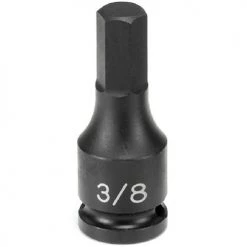 Grey Pneumatic 3/8" Drive x 3/16 Hex Driver Socket (SAE) 1906F