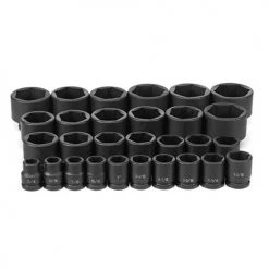 Grey Pneumatic 29 Piece 3/4" Drive Fractional Impact Socket Set 8029