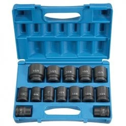 Grey Pneumatic 14 Piece 3/4" Drive Standard Impact Socket Set 8038