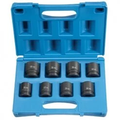 Grey Pneumatic 8 Piece 3/4" Drive 6-Point Standard Length Impact Socket Set (Metric) 8134M