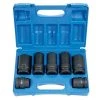 Grey Pneumatic 7 Piece 1" Drive 6-Point Standard & Deep Length Impact Socket Set (SAE & Metric) 9007