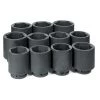 Grey Pneumatic 11 Piece 1" Drive 6-Point Deep Length Impact Socket Set (SAE) 9011D