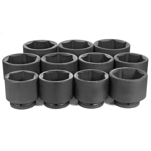Grey Pneumatic 11 Piece 1" Drive 6-Point Standard Length Impact Socket Set (Metric) 9011M 1 Grey Pneumatic 11 Piece 1" Drive 6-Point Standard Length Impact Socket Set (Metric) 9011M