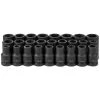 Grey Pneumatic 26 Piece 1 Drive 6-Point Deep Length Impact Socket Set (Metric) 9026MD